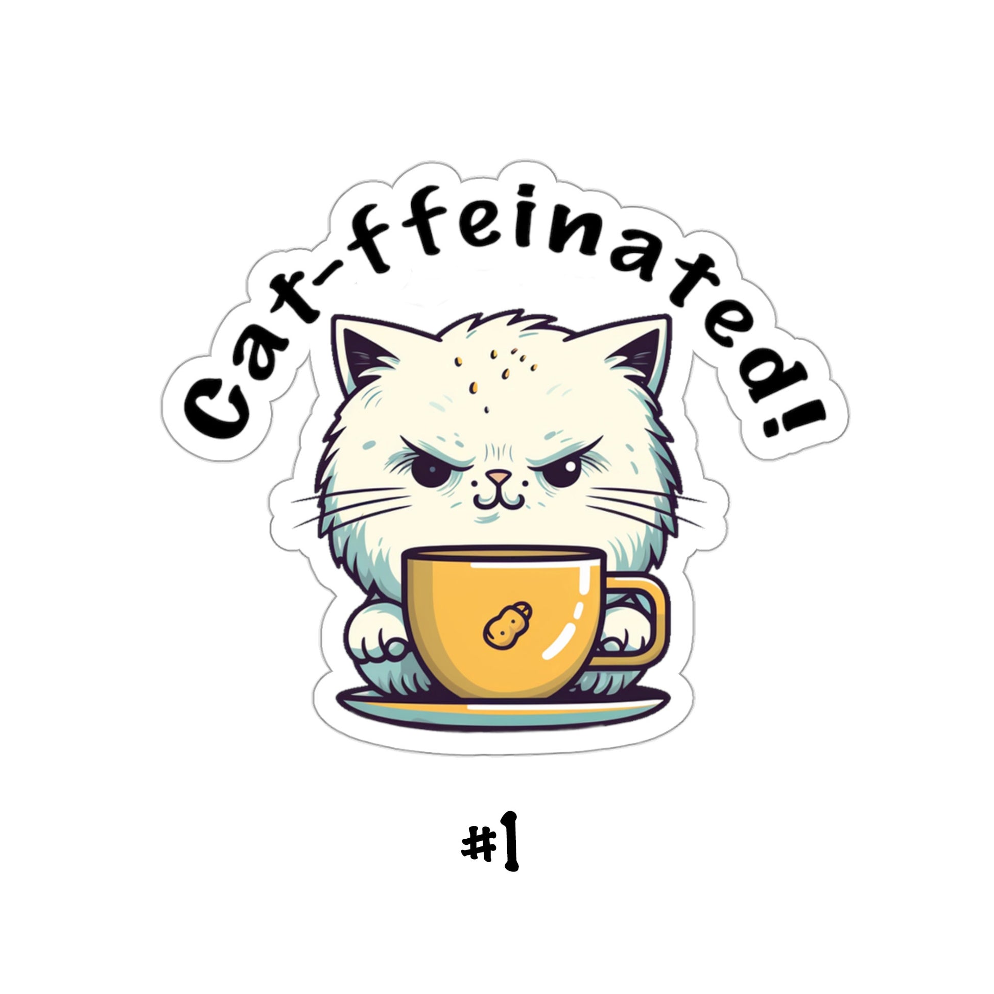 cat stickers, cat puns