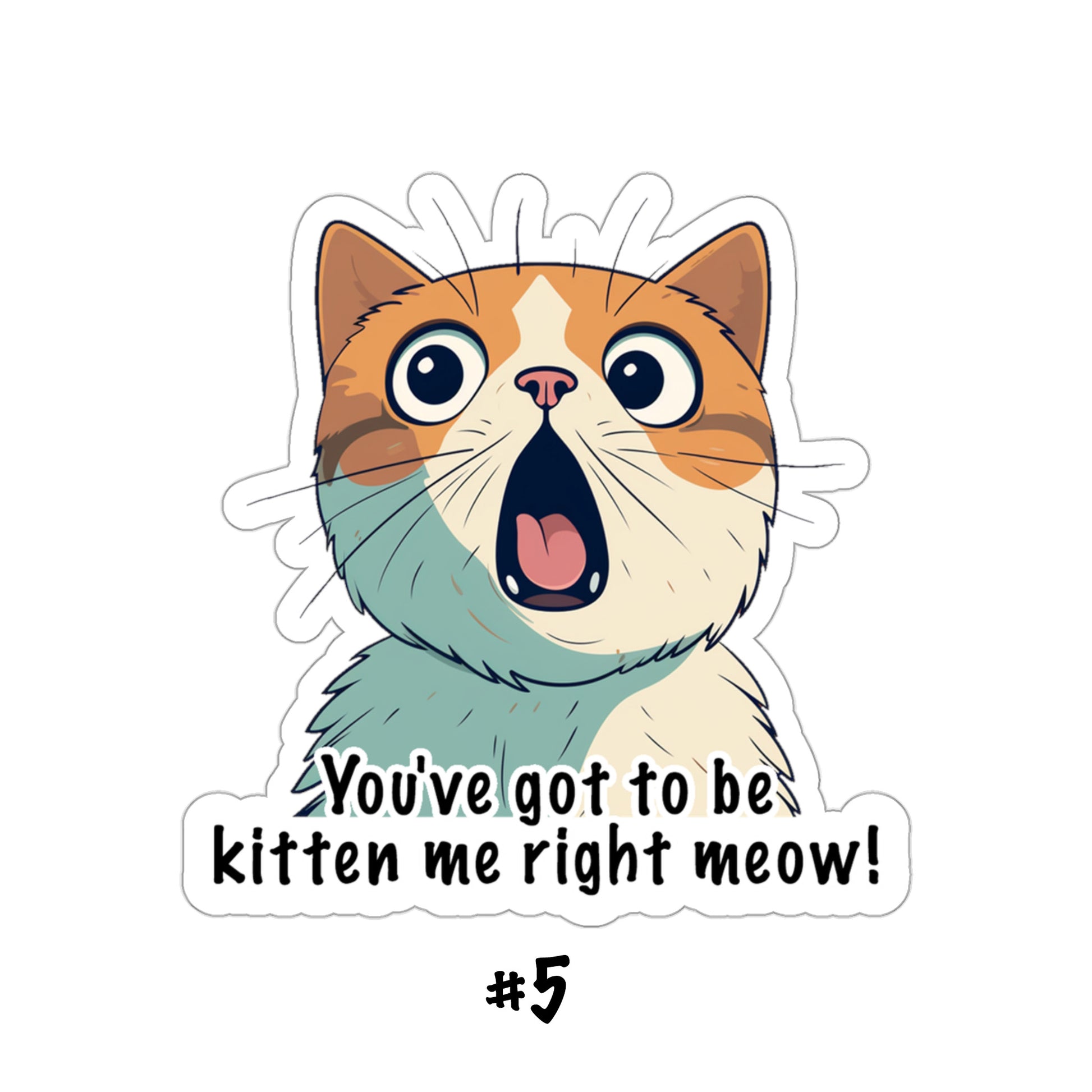 cat stickers, cat puns
