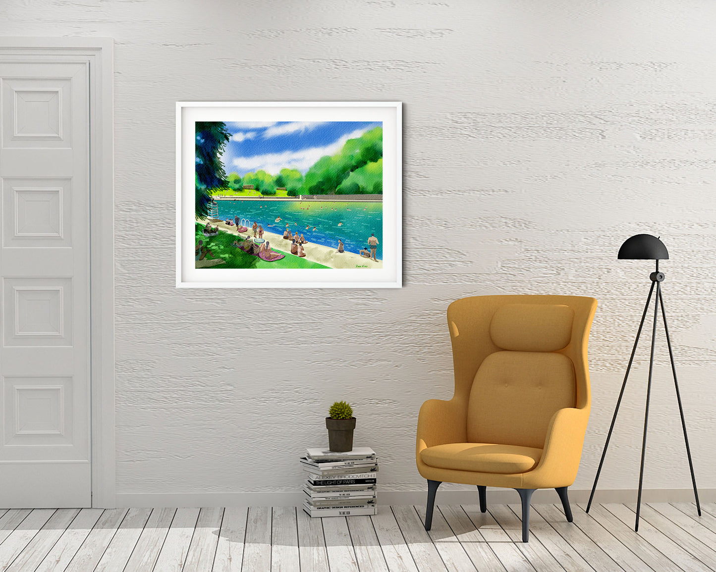 Austin Texas Art Print Barton Spring Pool Summer
