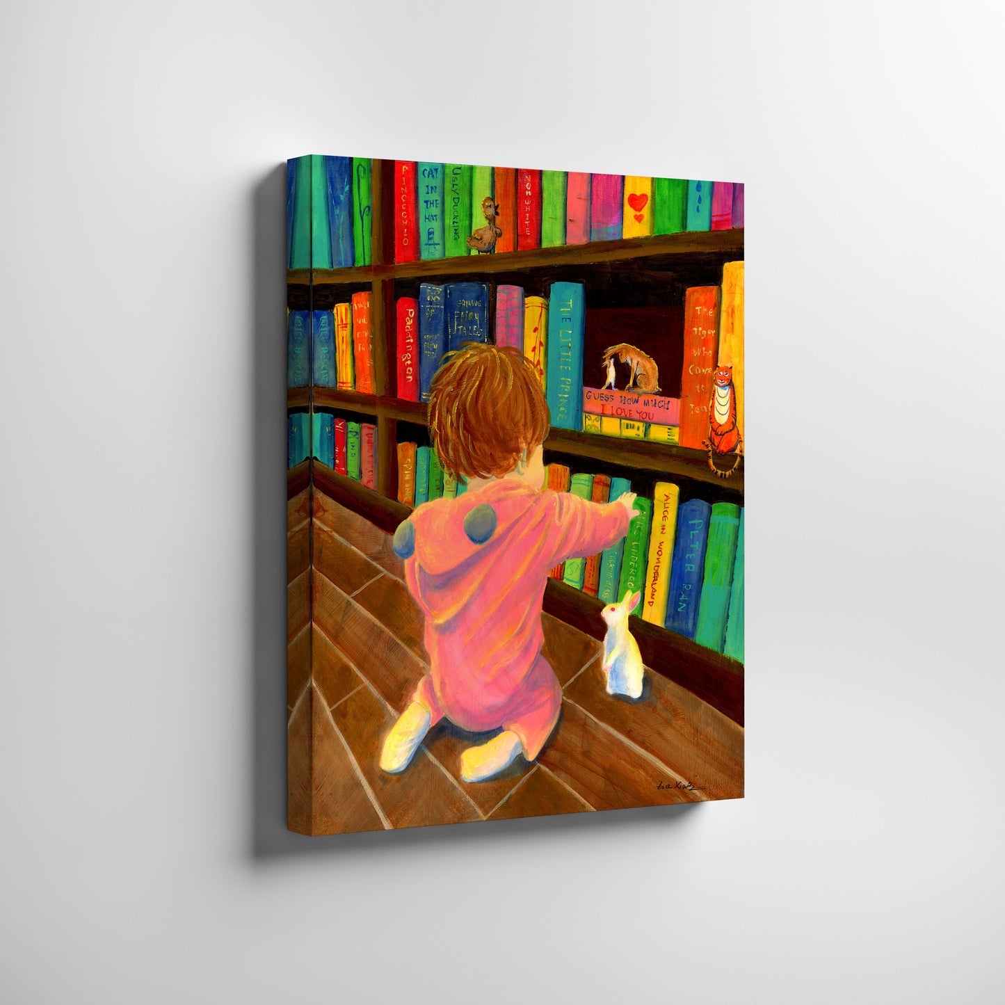 Art Print "Reading With My Bunny"