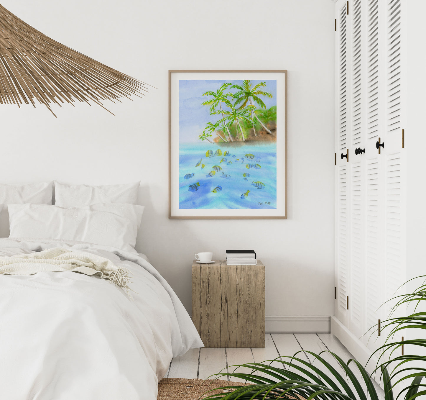 tropical art print Hawaii wall art