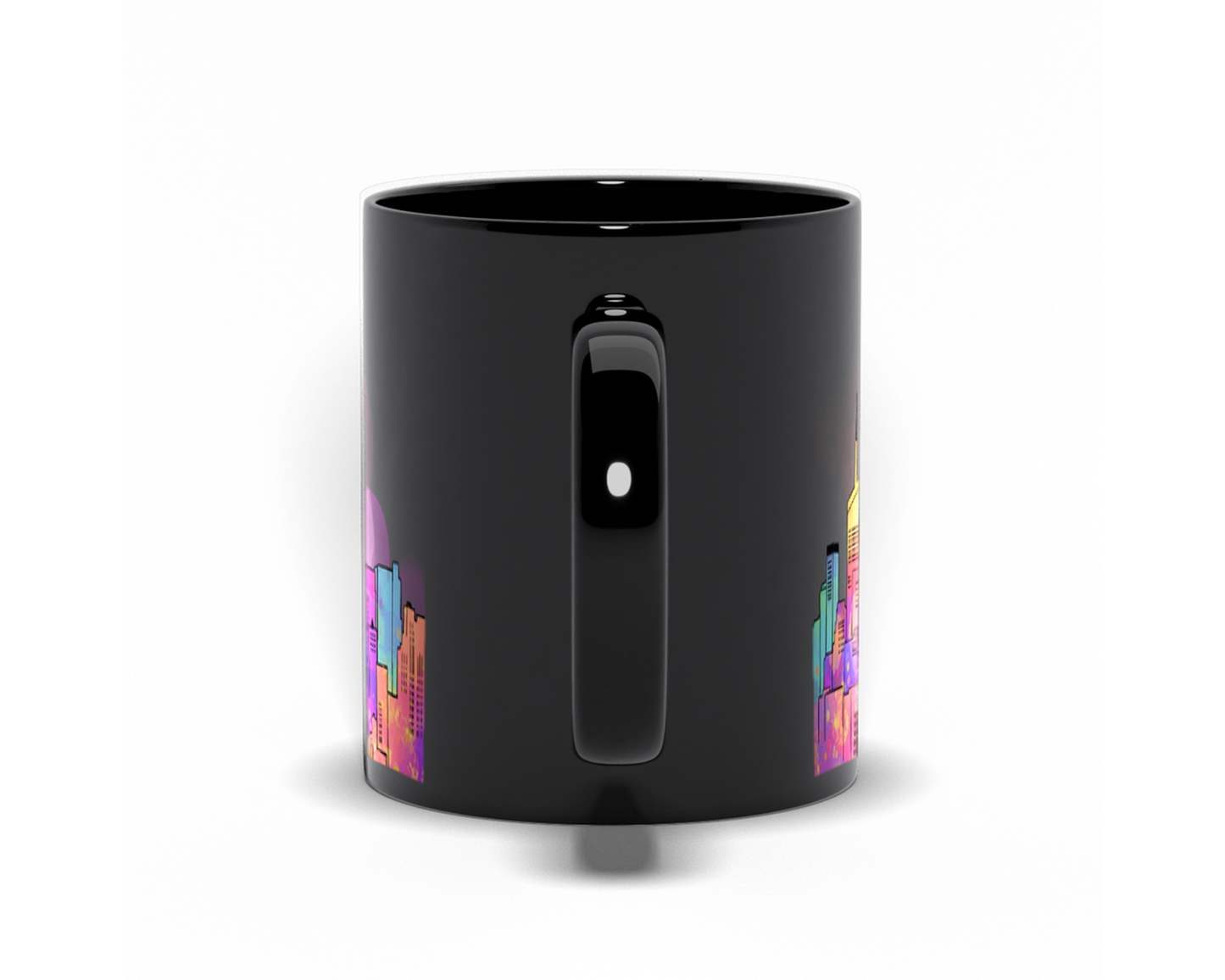 new york city mug black ceramic