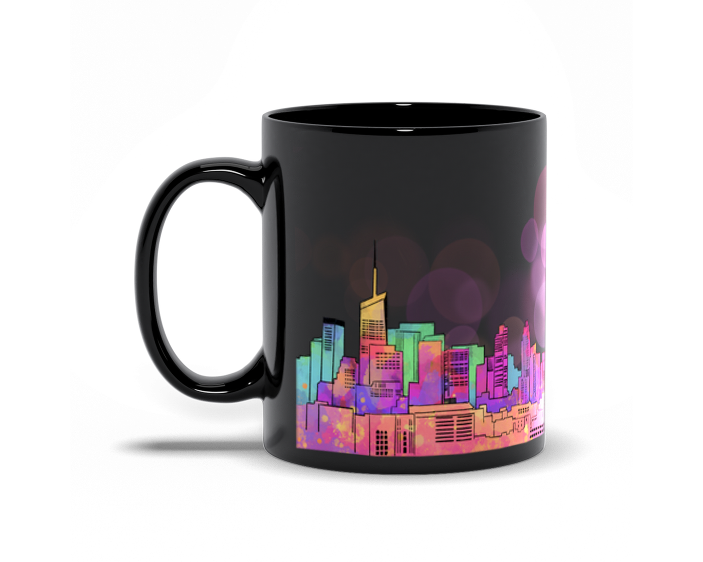 new york city mug black ceramic