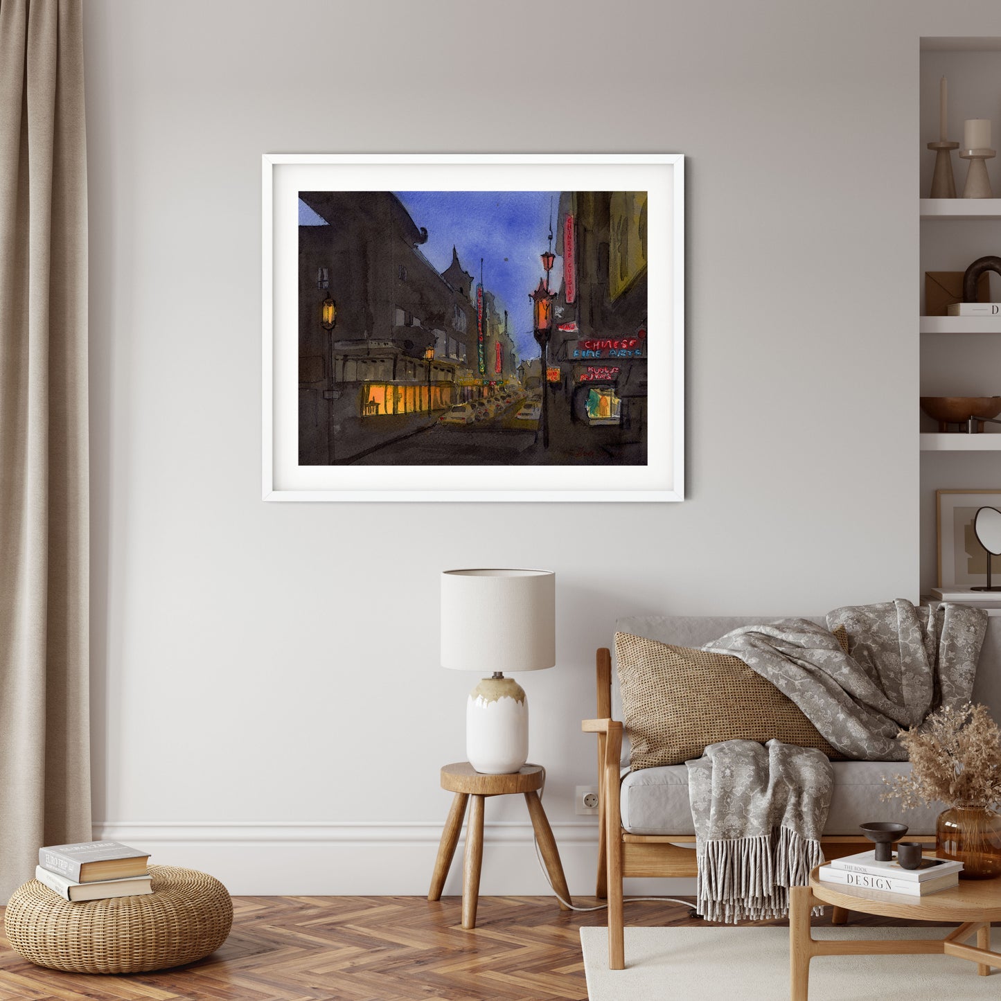 san francisco chinatown art print