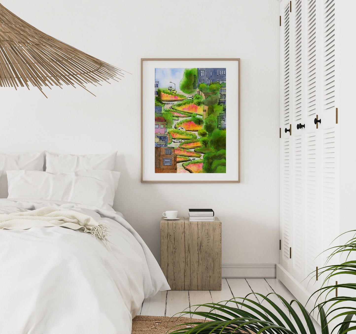 san francisco art print lombard street