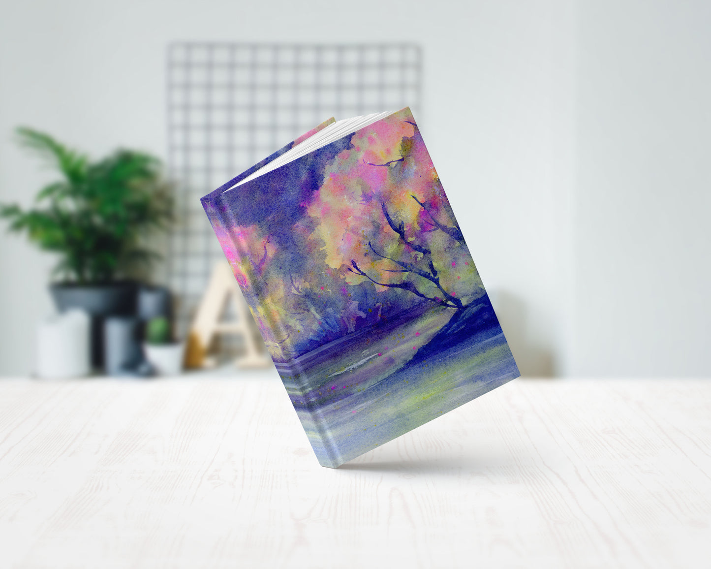nature art hardcover writing journal notebook lined