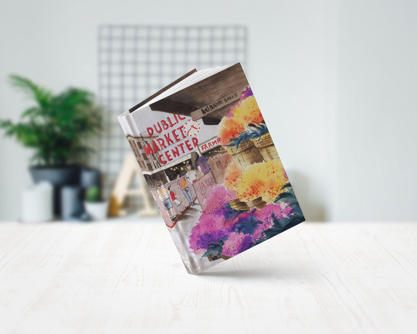 Seattle art hardcover journal notebook lined