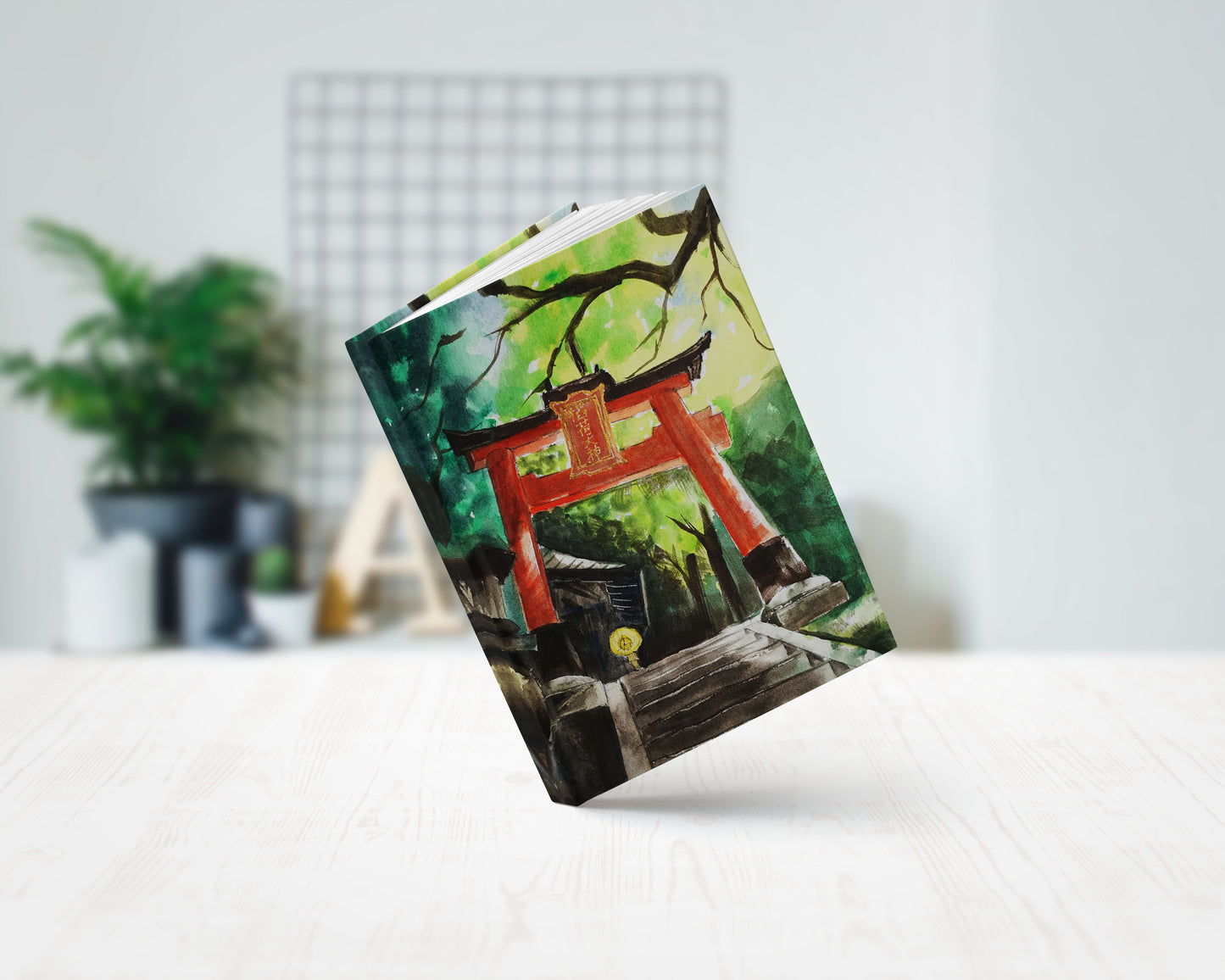 Japanese art hardcover journal notebook