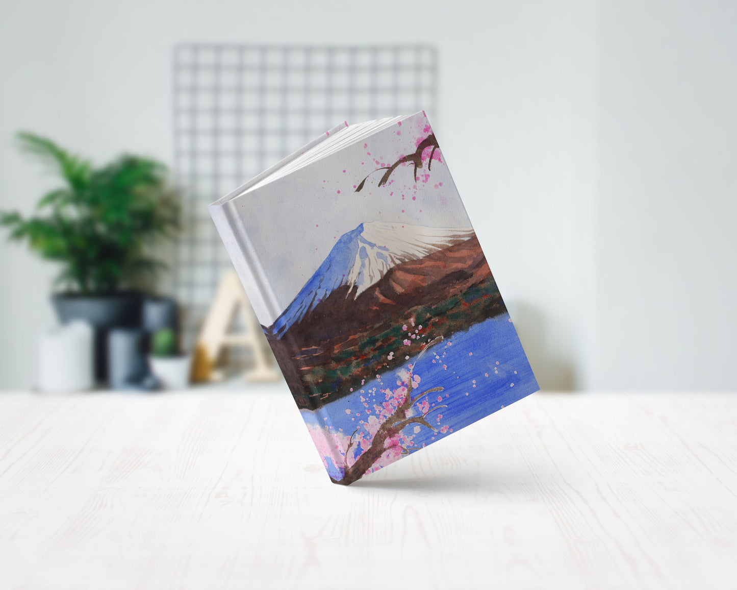 mount fuji art hardcover journal notebook