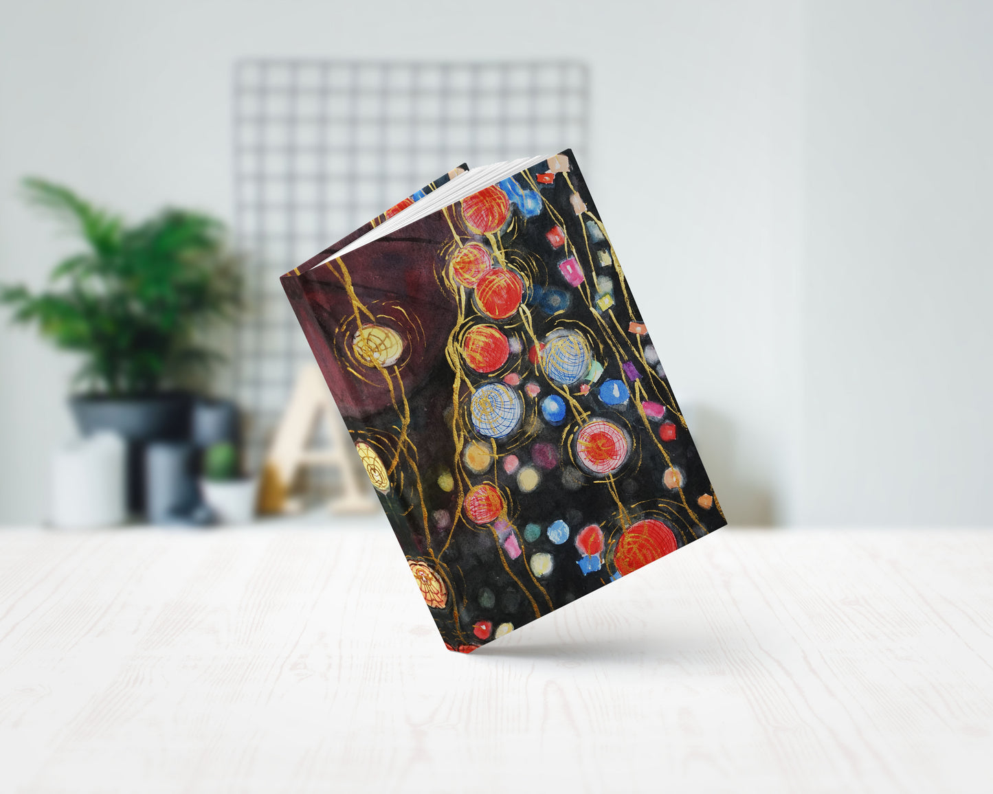 Japanese art hardcover journal notebook lined