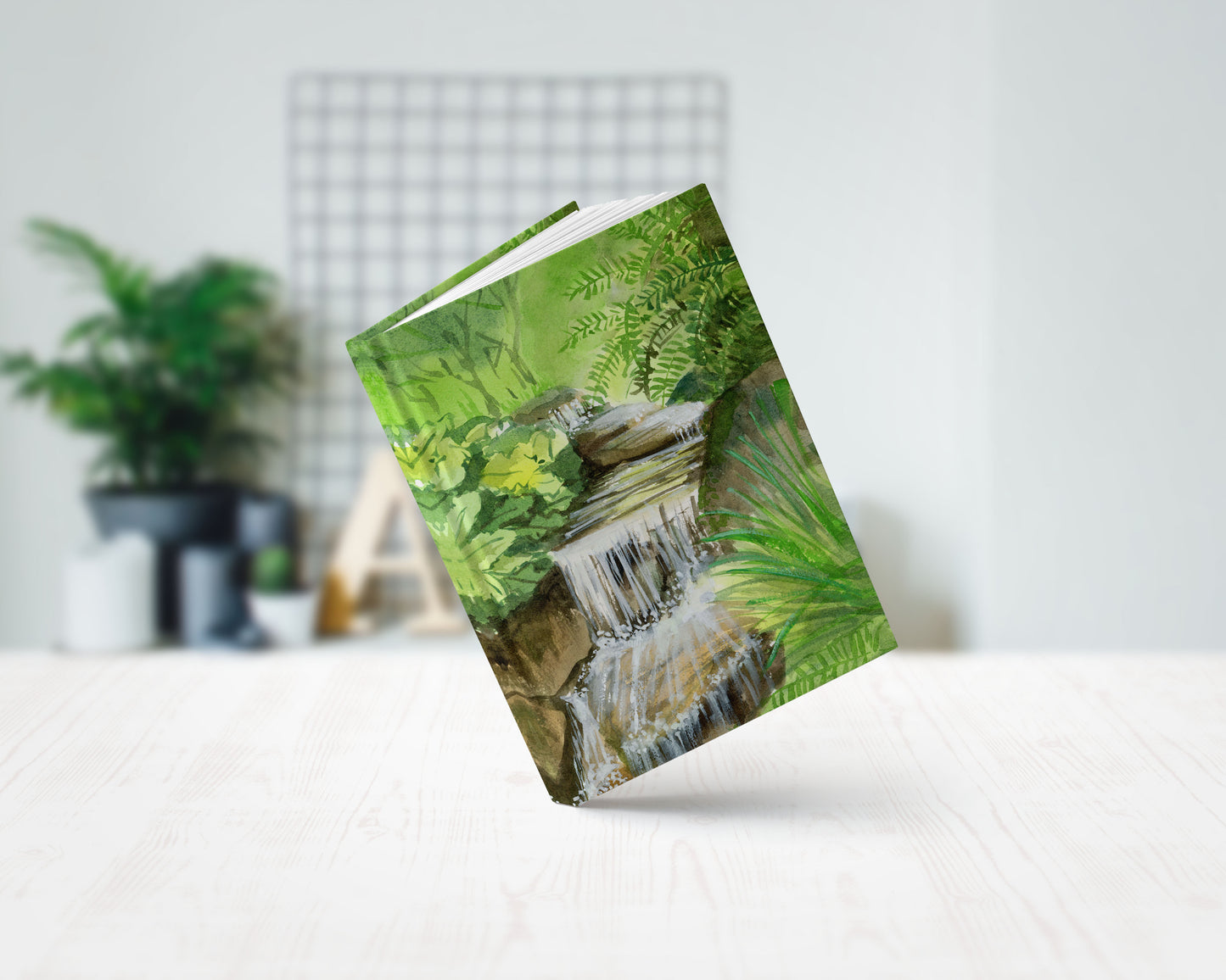 nature art hardcover journal notebook lined