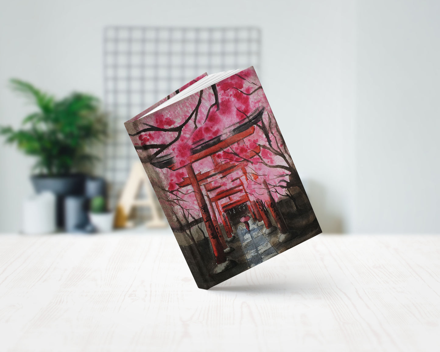 Japanese art hardcover journal notebook