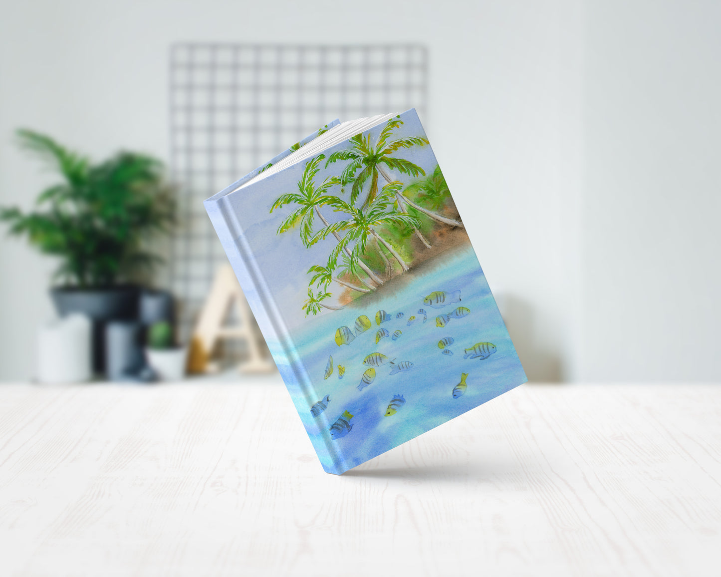 Tropical Hawaii Art Hardcover Journal Notebook Lined