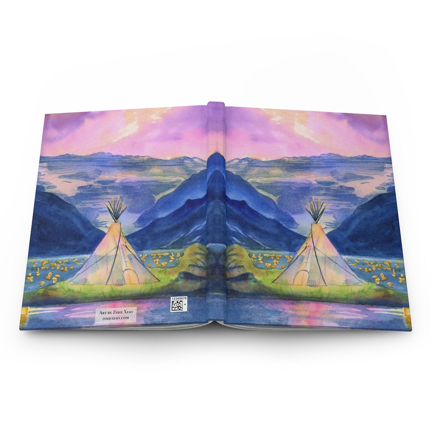 camping hardcover journal notebook