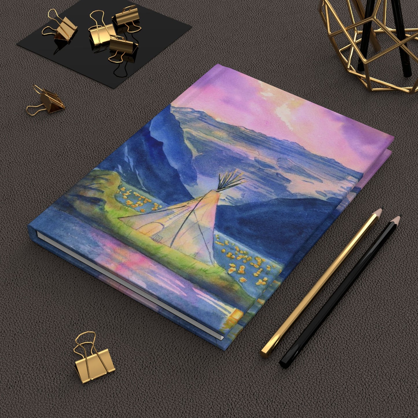 camping hardcover journal notebook