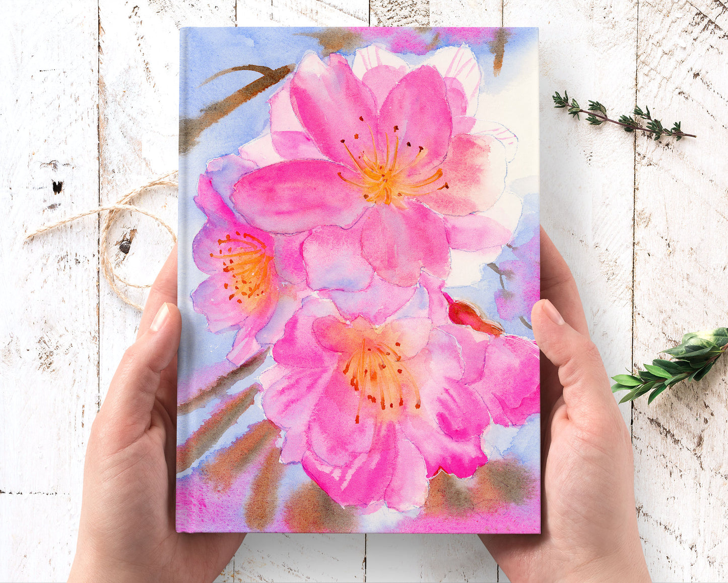 cherry blossom journal notebook