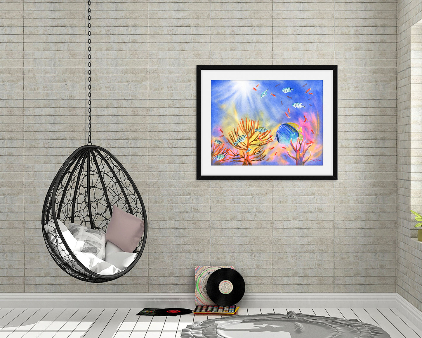 tropical fish art print