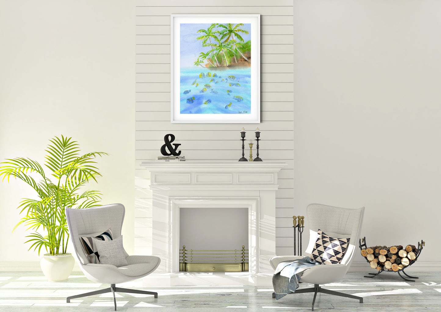 tropical art print Hawaii wall art