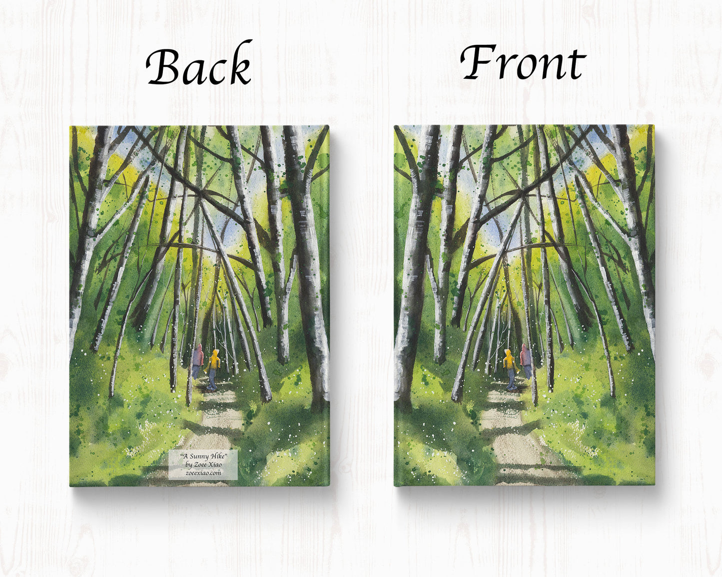 forest hiking hardcover writing journal notebook lined