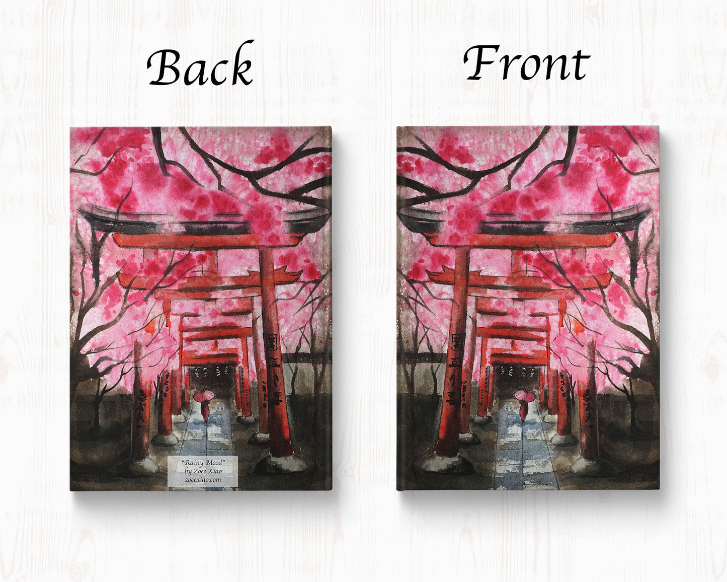 Japanese art hardcover journal notebook