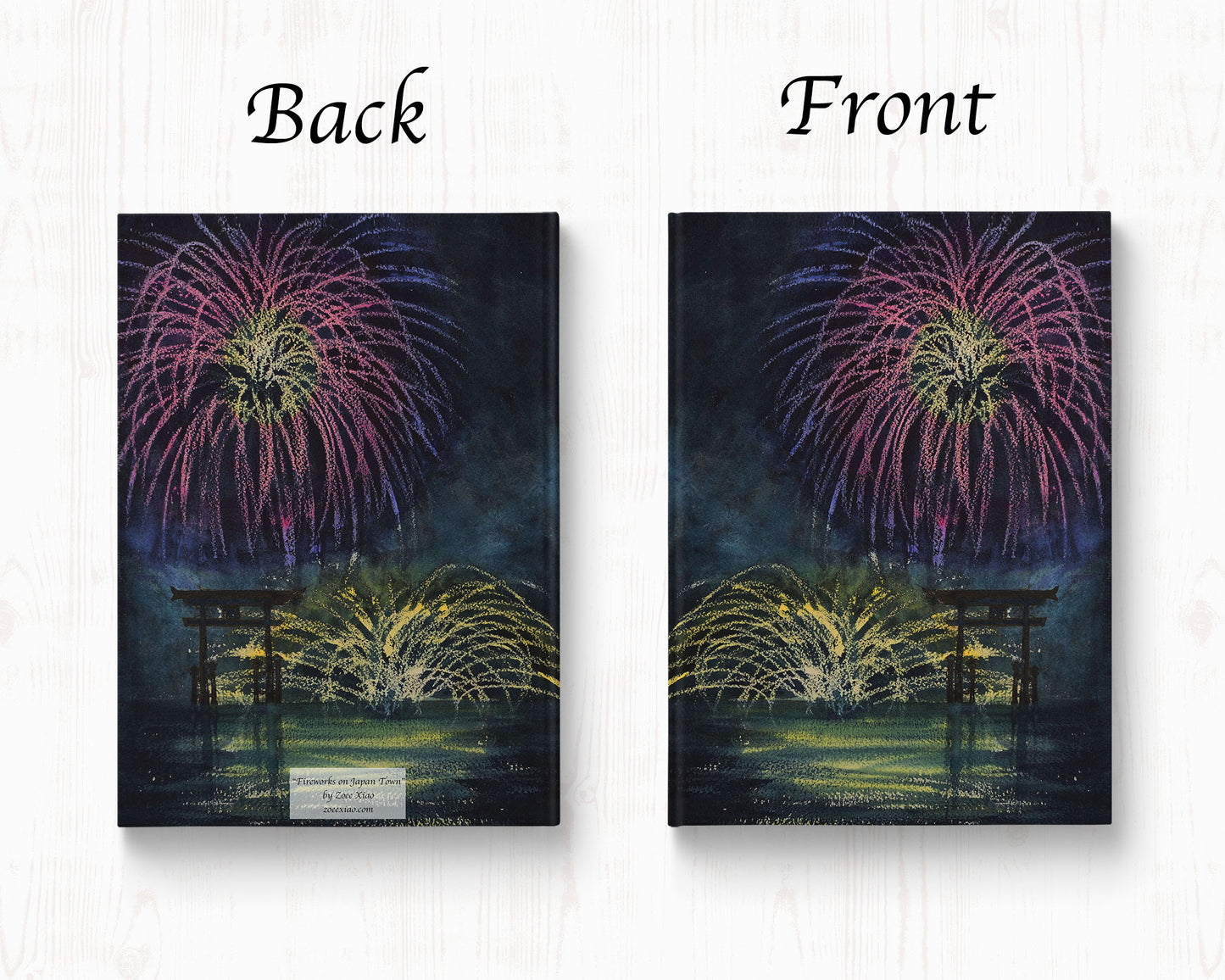 Japanese art hardcover journal notebook