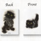 black cat art hardcover journal notebook lined