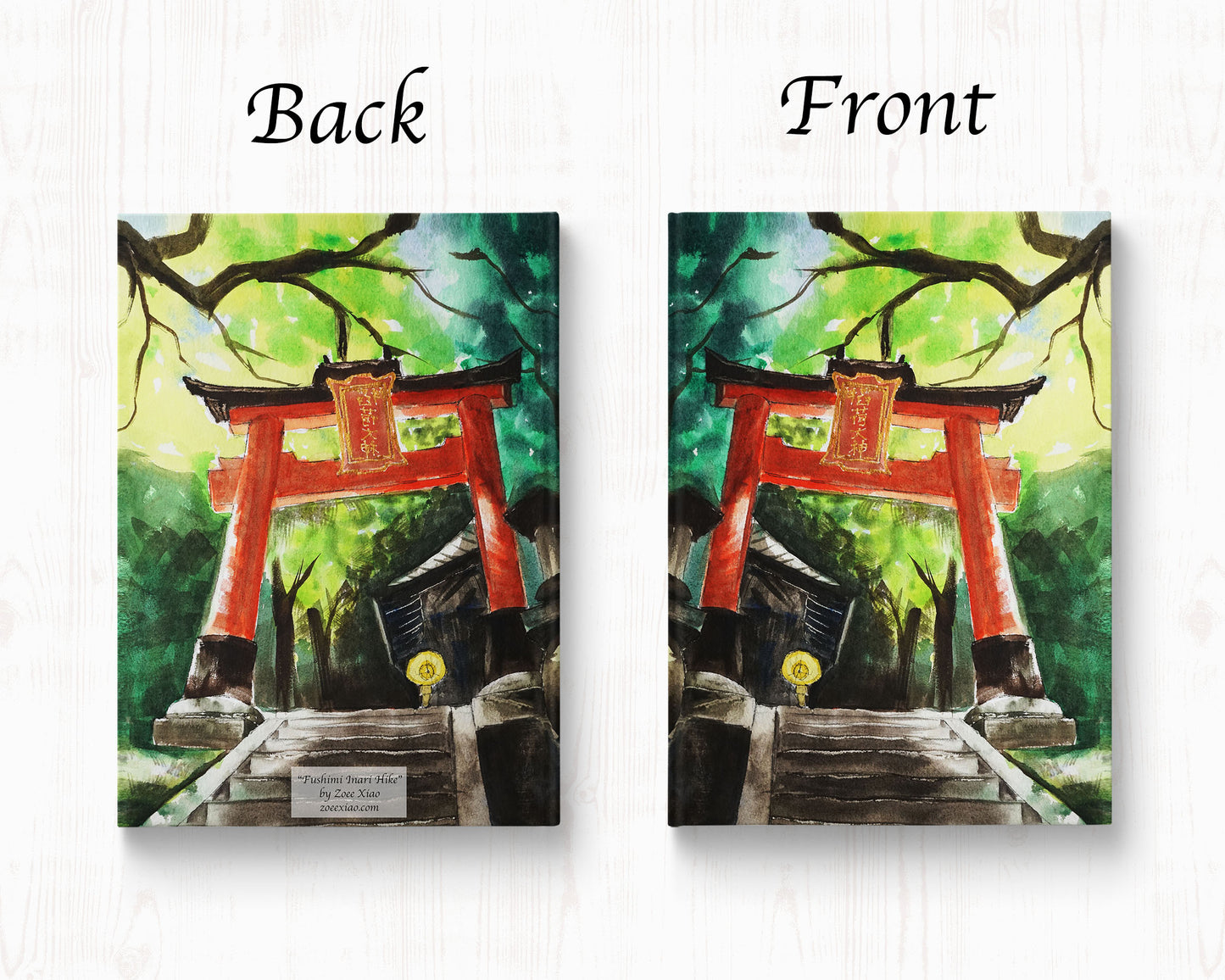 Japanese art hardcover journal notebook