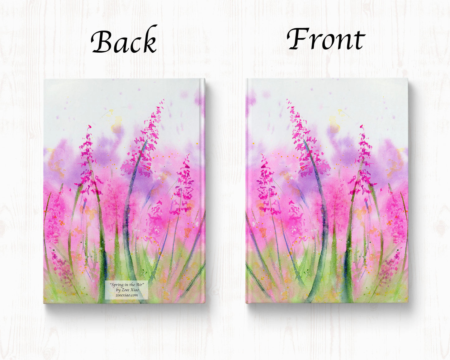 lavender field hardcover writing journal notebook lined