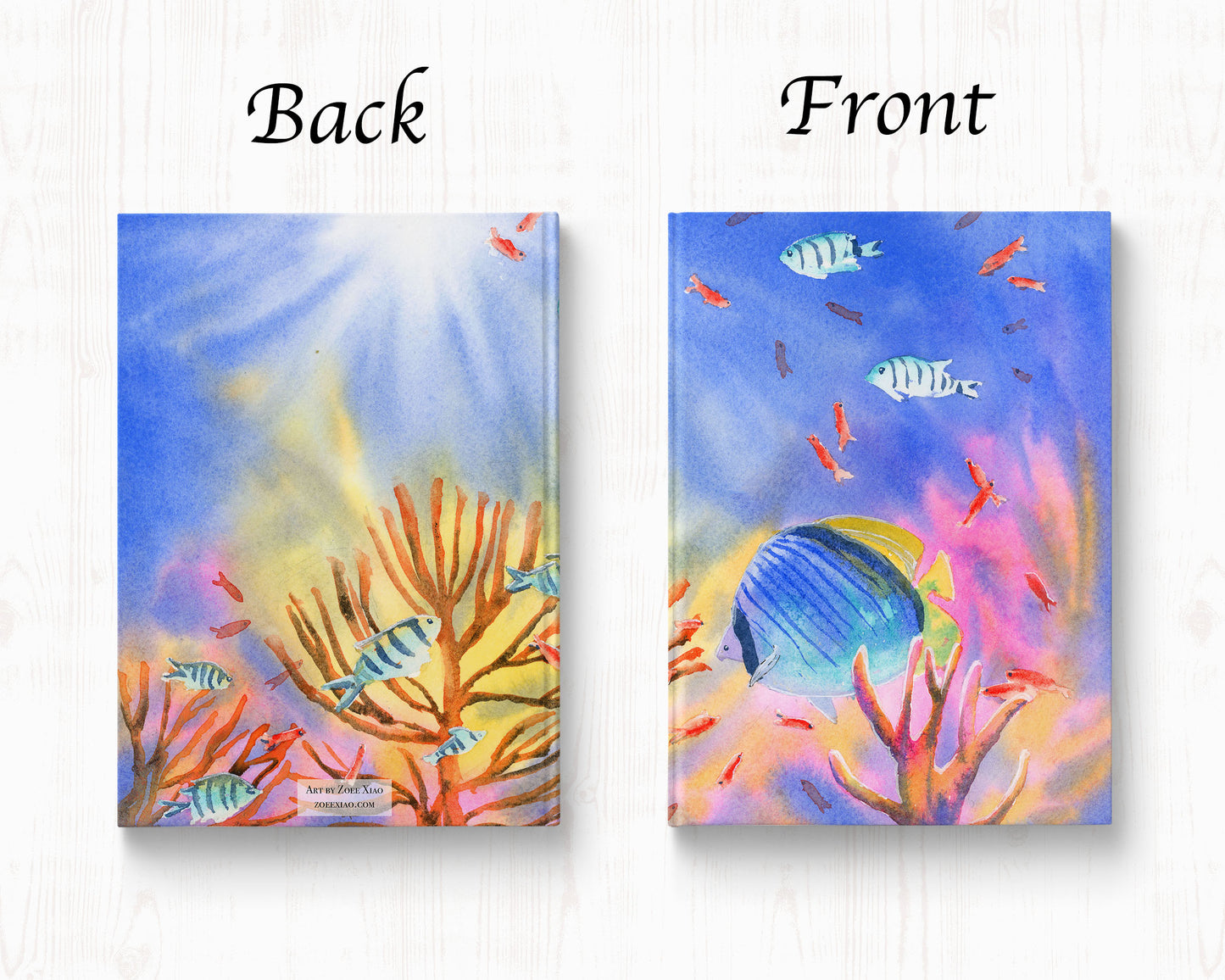 Tropical Fish Hardcover Journal Notebook Lined