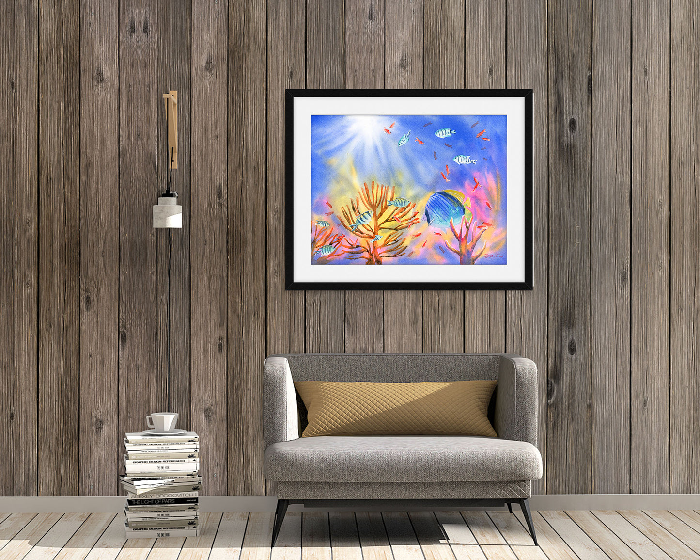 tropical fish art print