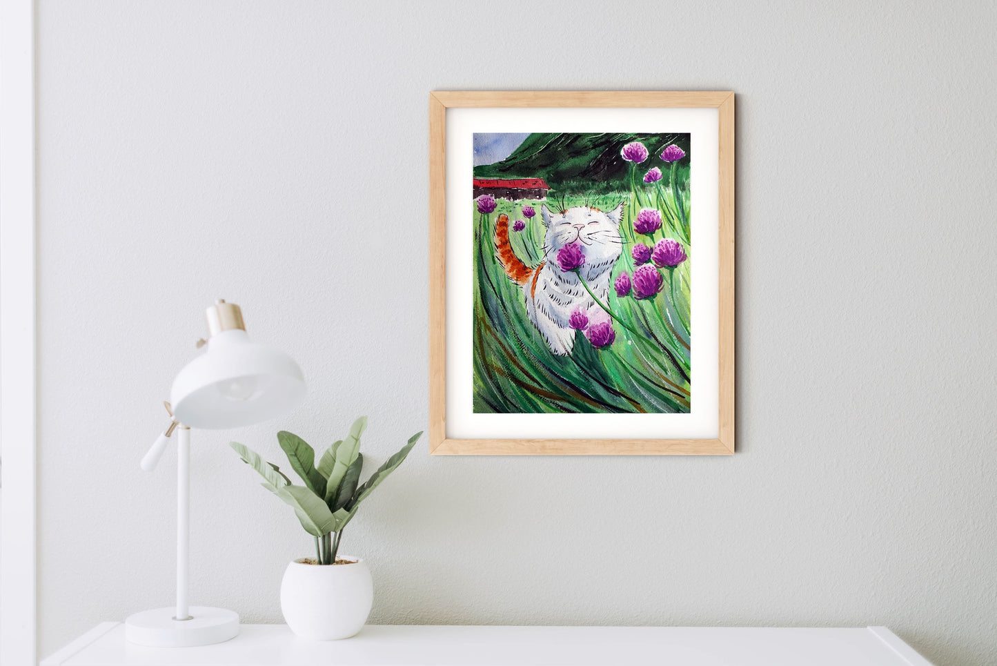 Cat Art Print "Gentle Breeze"