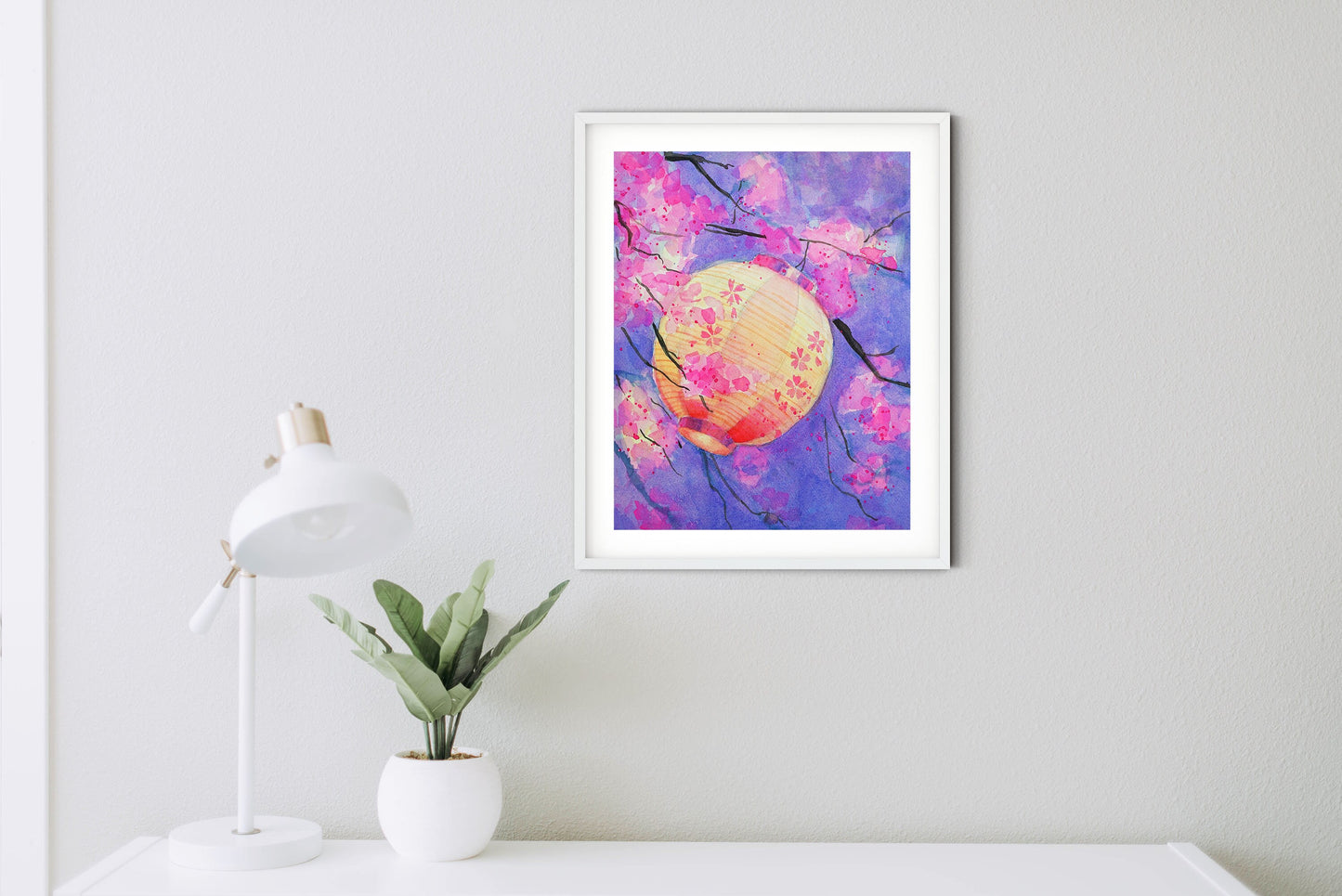 Japanese cherry blossom art print