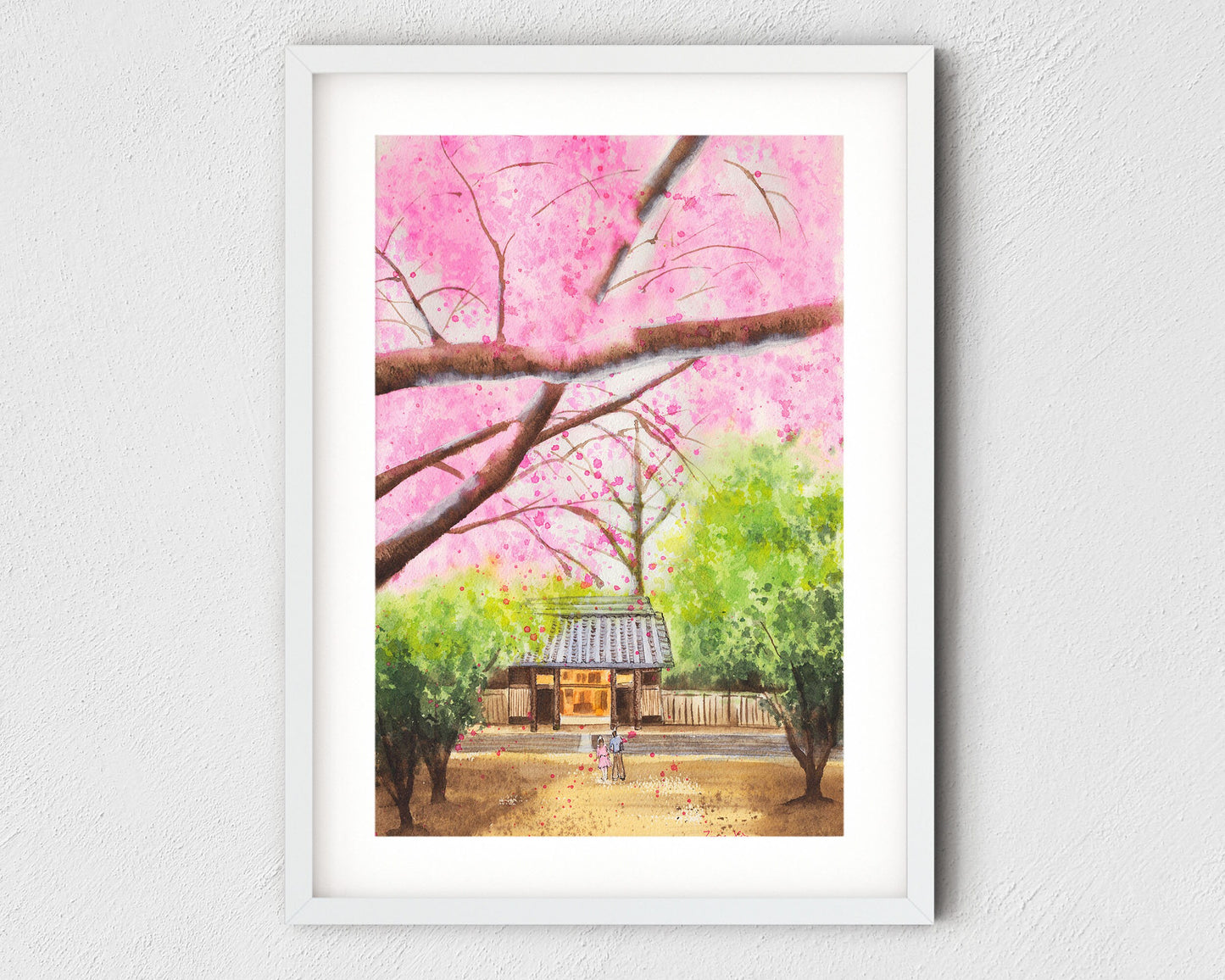 Japanese cherry blossom wall art print