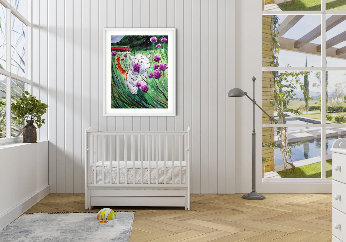 Cat Art Print "Gentle Breeze"