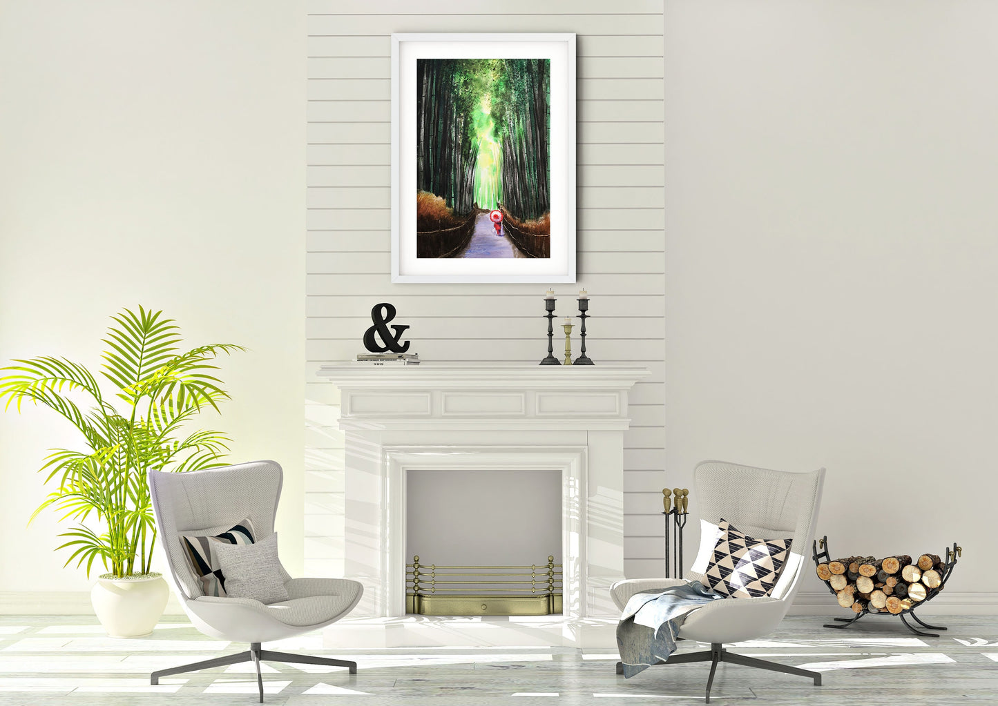 modern Japanese art print