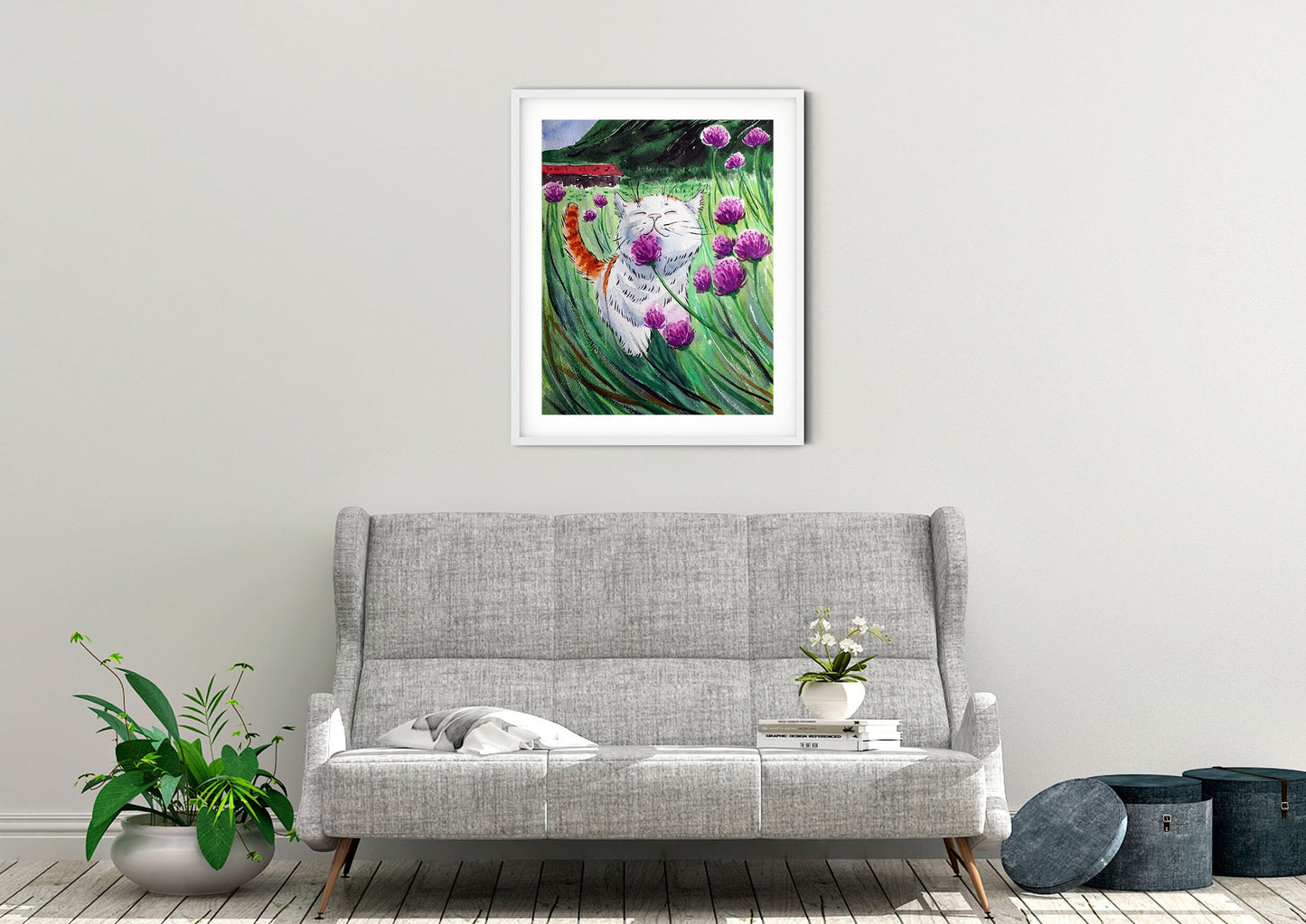 Cat Art Print "Gentle Breeze"