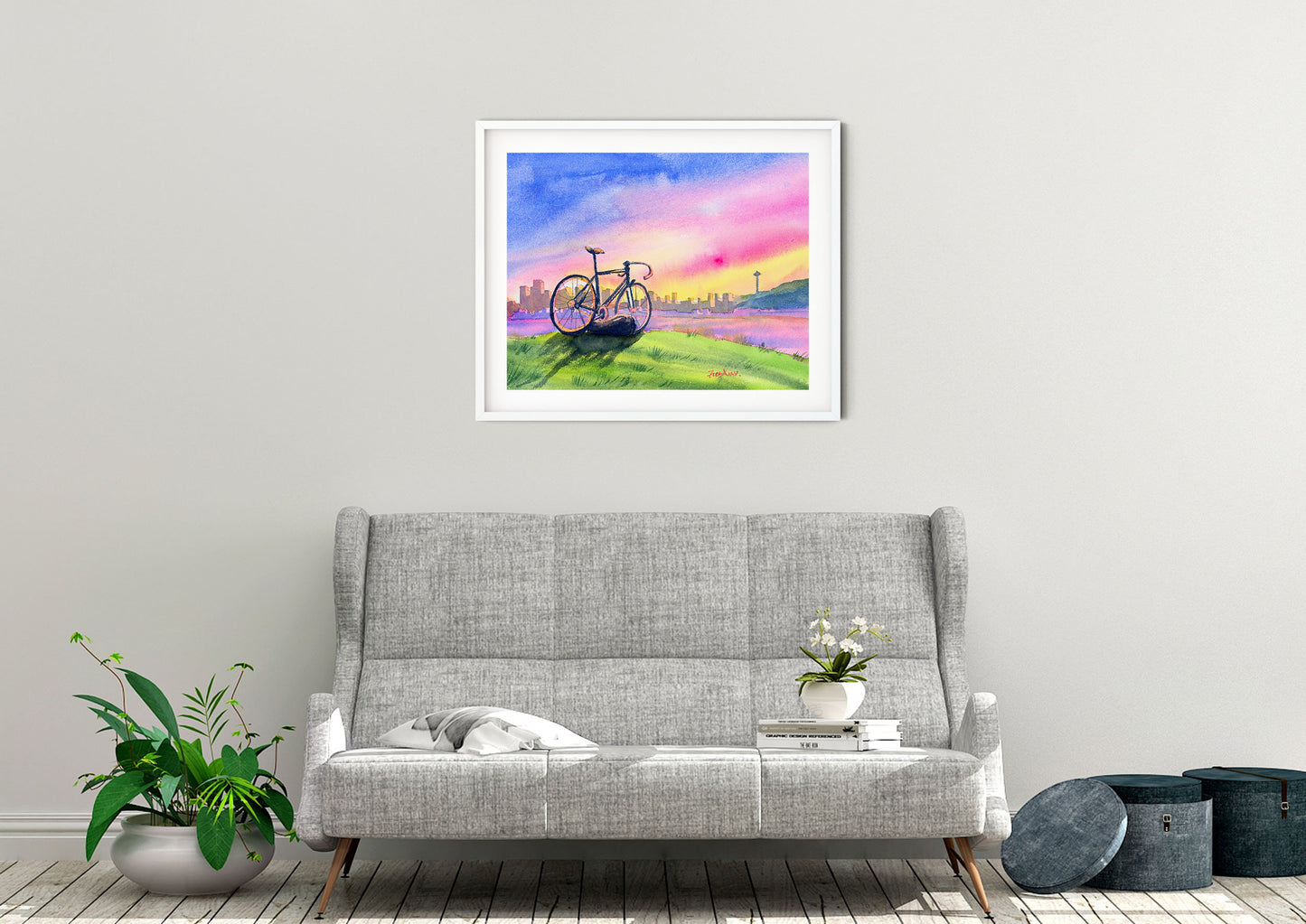 Seattle art print, gas works park