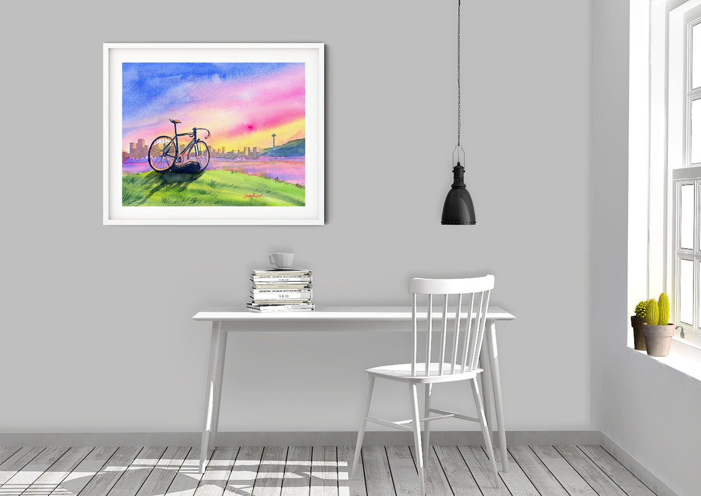 Seattle art print, gas works park