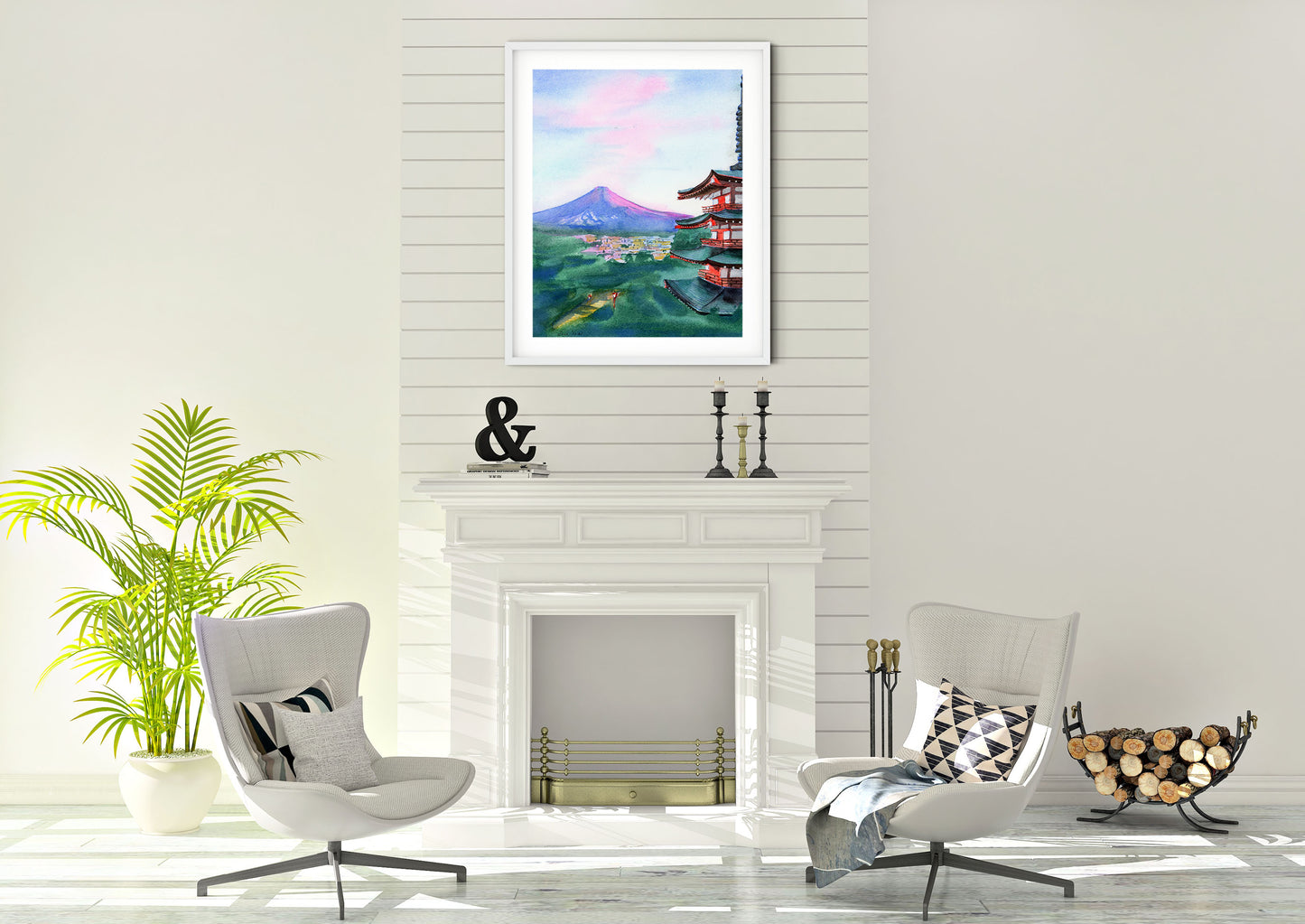 modern Japanese art print