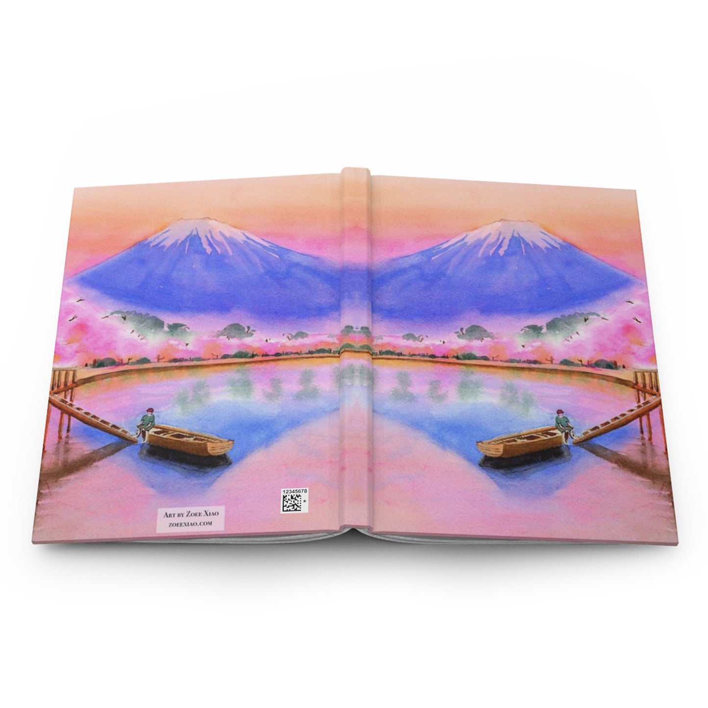 mount fuji hardcover journal notebook lined