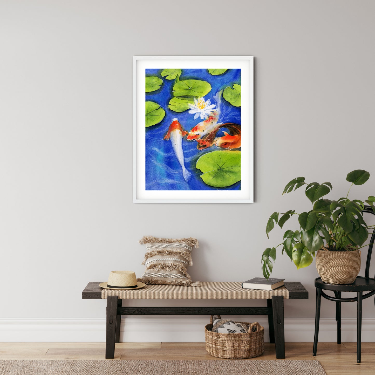 koi fish art print