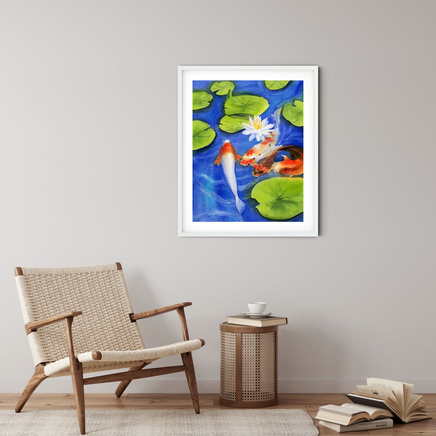 koi fish art print