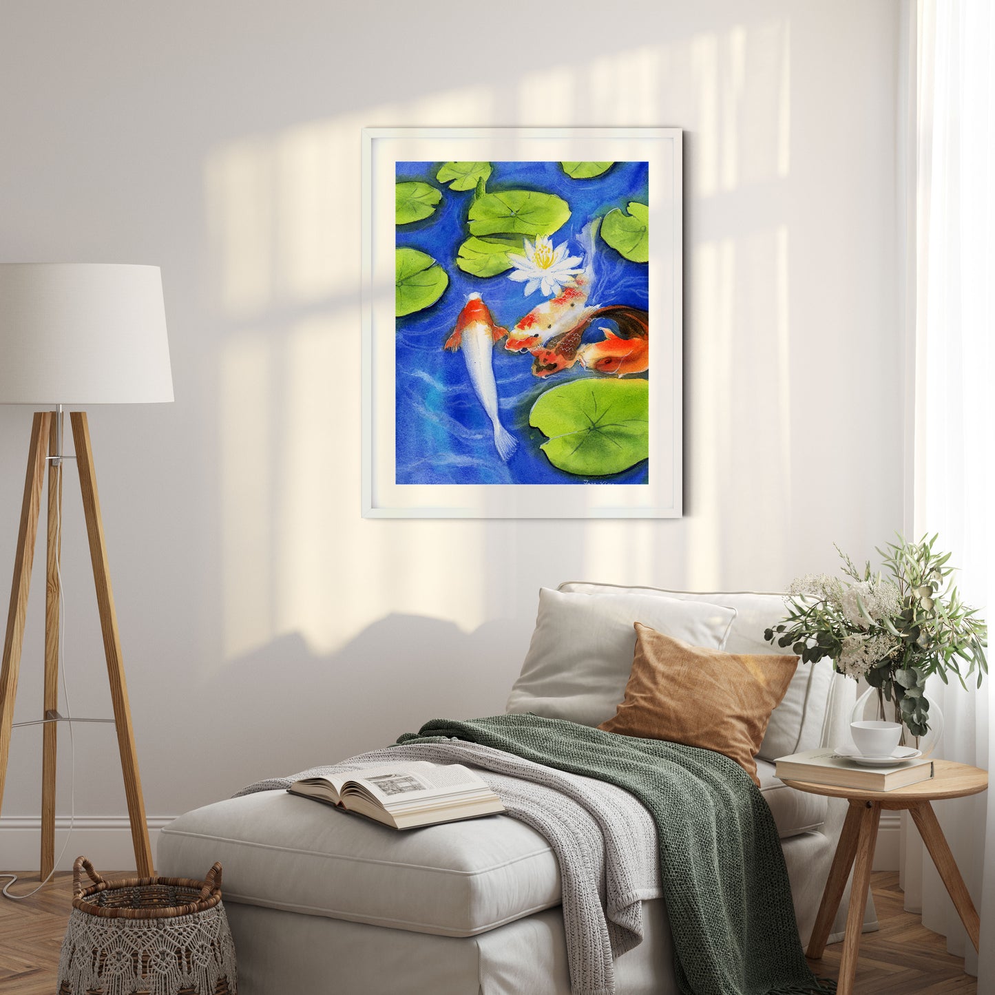 koi fish art print