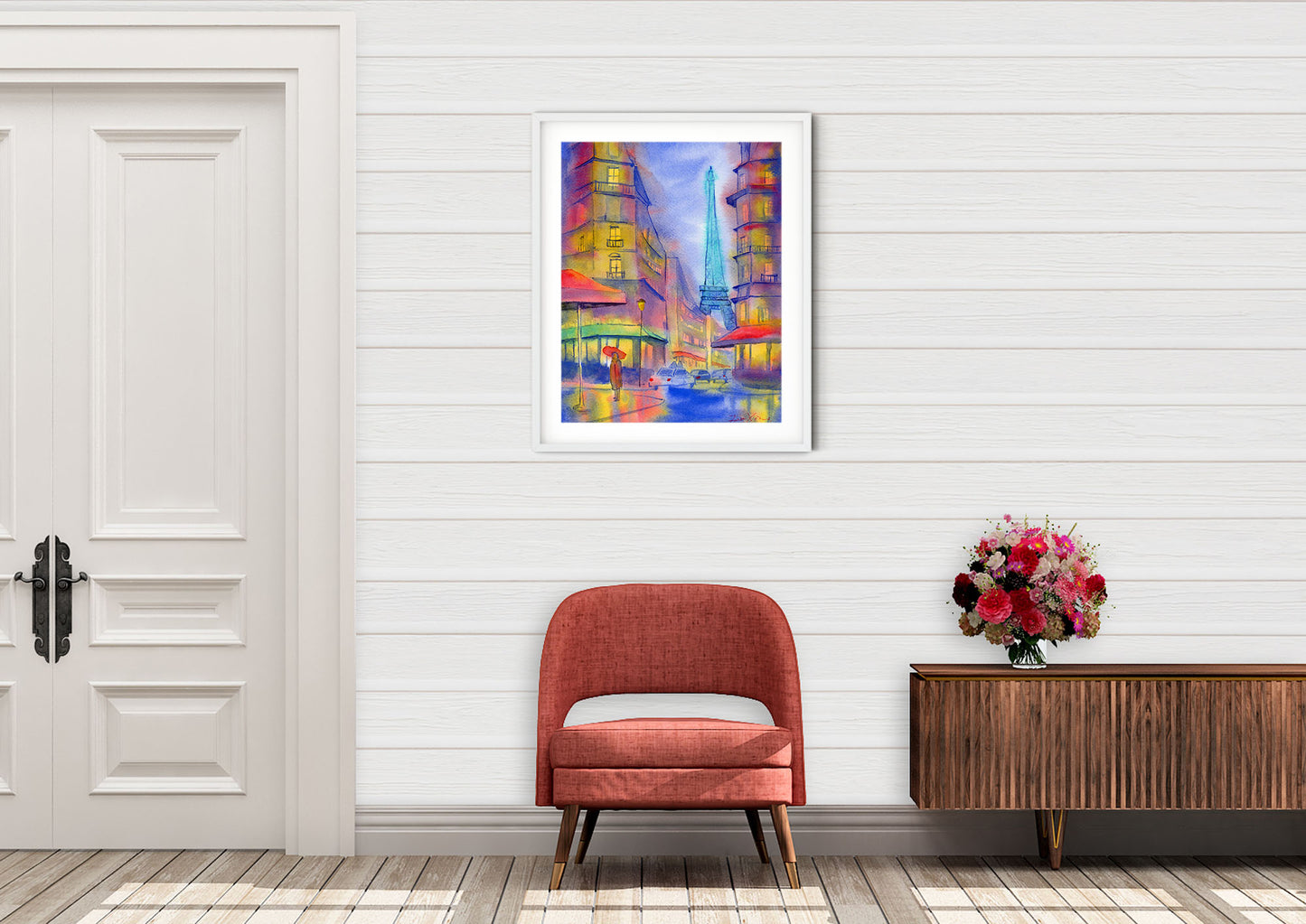 Paris Wall Art Print Eiffel Tower decor