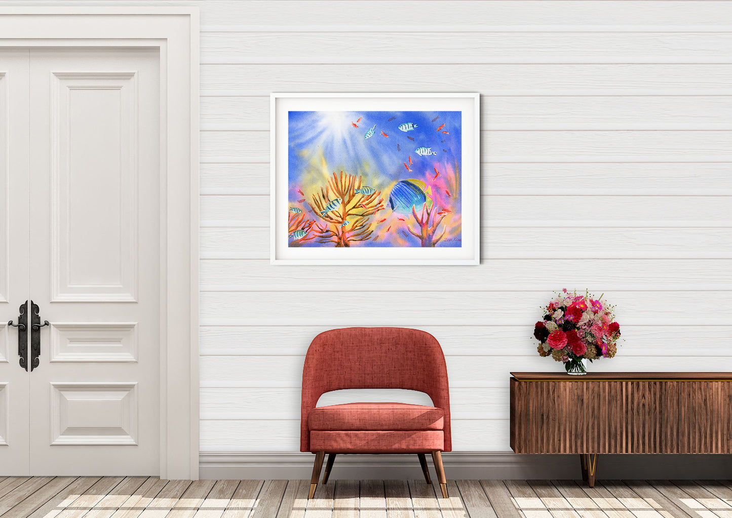 tropical fish art print