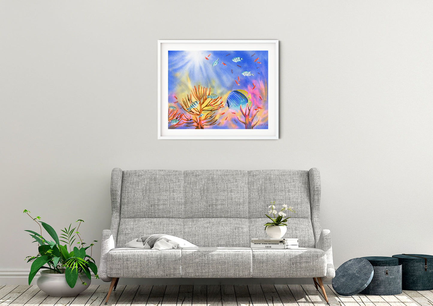 tropical fish art print