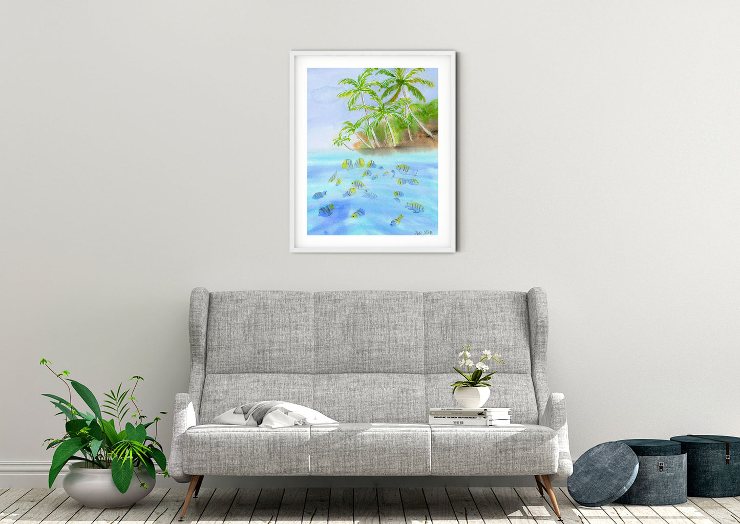 tropical art print Hawaii wall art