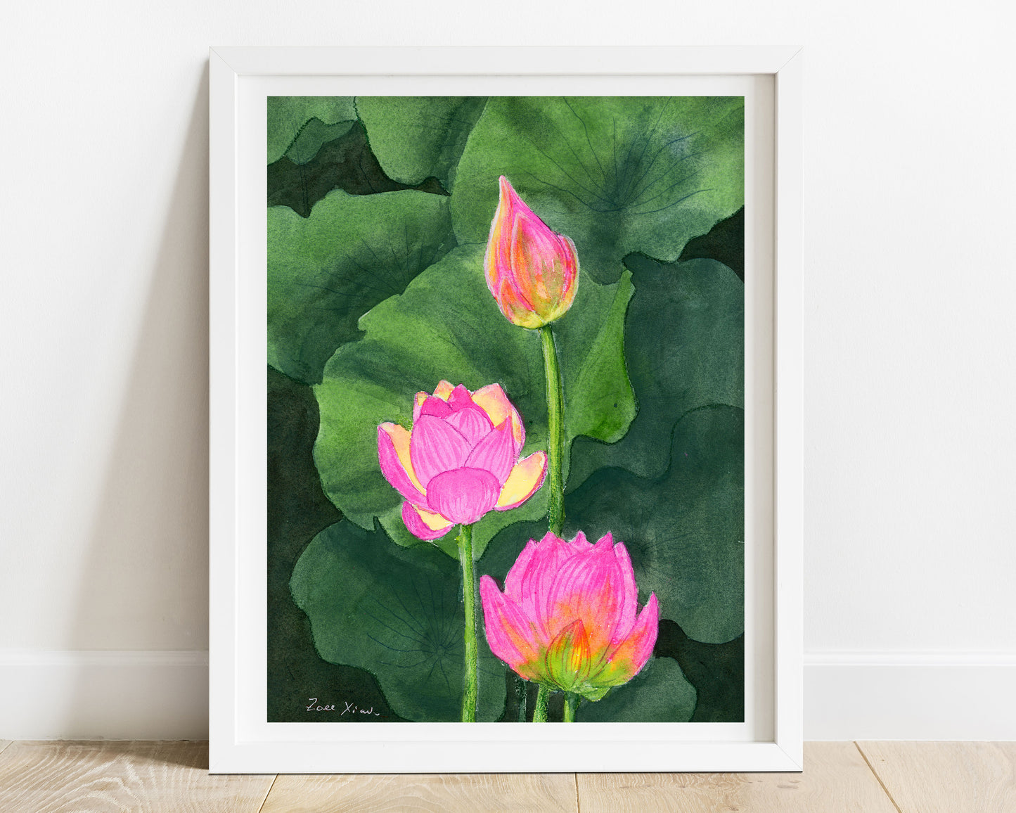 lotus flower art print
