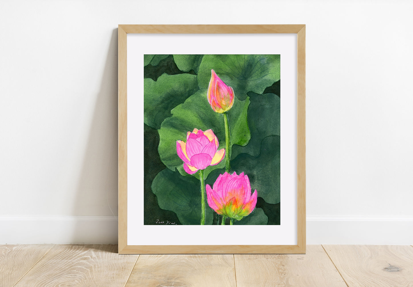 lotus flower art print