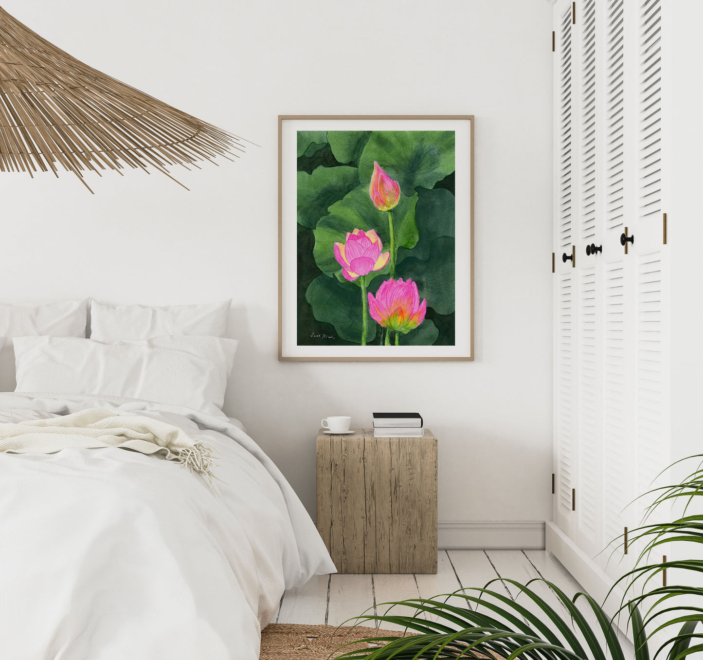 lotus flower art print